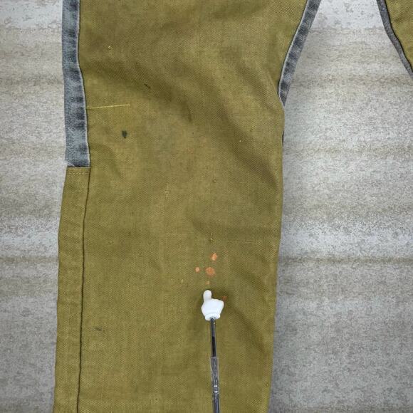 Vintage Wrangler Jeans Double Knees Baggy Fit Faded Brown Wash Denim 90s - Picture 7 of 11